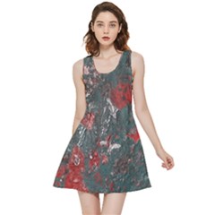 Multicolored Surface Texture Print Inside Out Reversible Sleeveless Dress by dflcprintsclothing