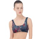 Multicolored Surface Texture Print The Little Details Bikini Top View1