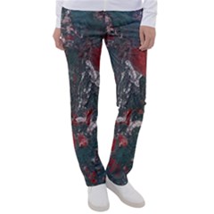 Multicolored Surface Texture Print Women s Casual Pants by dflcprintsclothing