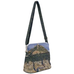 Atenas Aerial View Cityscape Photo Zipper Messenger Bag by dflcprintsclothing