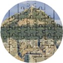 Atenas Aerial View Cityscape Photo Wooden Puzzle Round View1