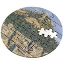 Atenas Aerial View Cityscape Photo Wooden Puzzle Round View2