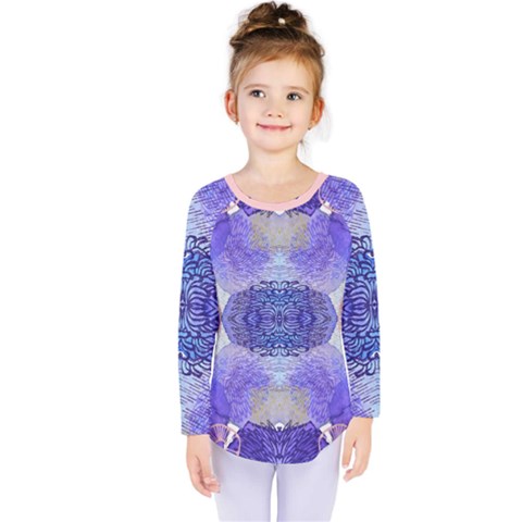 Underwater Vibes Kids  Long Sleeve Tee by gloriasanchez