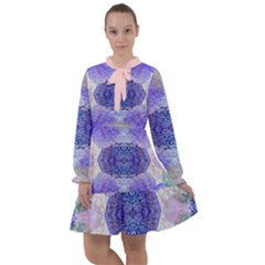 Underwater Vibes All Frills Chiffon Dress by gloriasanchez