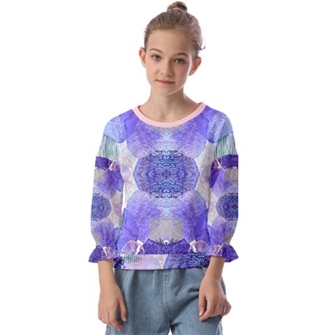 Underwater Vibes Kids  Cuff Sleeve Top by gloriasanchez