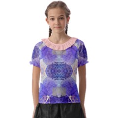 Underwater Vibes Kids  Frill Chiffon Blouse