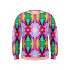 Colorful Abstract Painting E Kids  Sweatshirt