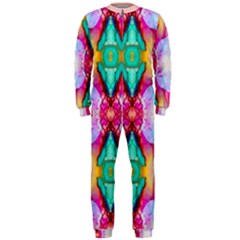 Colorful Abstract Painting E Onepiece Jumpsuit (men)  by gloriasanchez