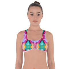 Colorful Abstract Painting E Got No Strings Sports Bra