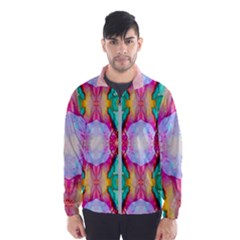 Colorful Abstract Painting E Men s Windbreaker