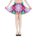 Colorful Abstract Painting E Mini Flare Skirt View3