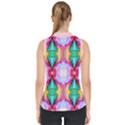 Colorful Abstract Painting E Mock Neck Shell Top View2