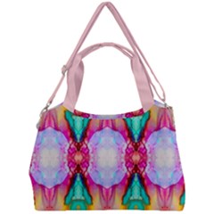 Colorful Abstract Painting E Double Compartment Shoulder Bag