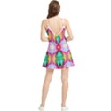 Colorful Abstract Painting E Summer Frill Dress View2