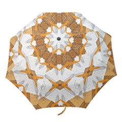 Abstract African Pattern Folding Umbrellas by gloriasanchez