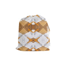 Abstract African Pattern Drawstring Pouch (medium)