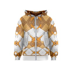 Abstract African Pattern Kids  Zipper Hoodie