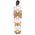 Abstract African Pattern Short Sleeve Maxi Dress View2