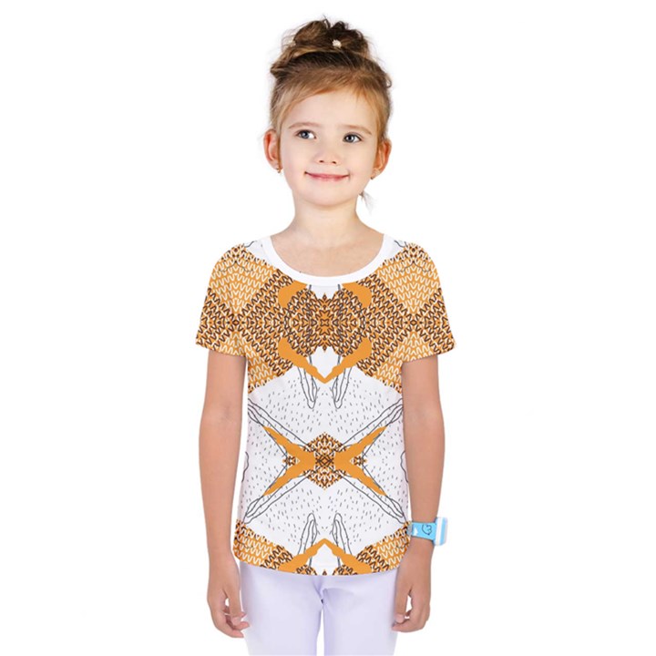 Abstract African Pattern Kids  One Piece Tee