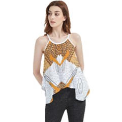 Abstract African Pattern Flowy Camisole Tank Top