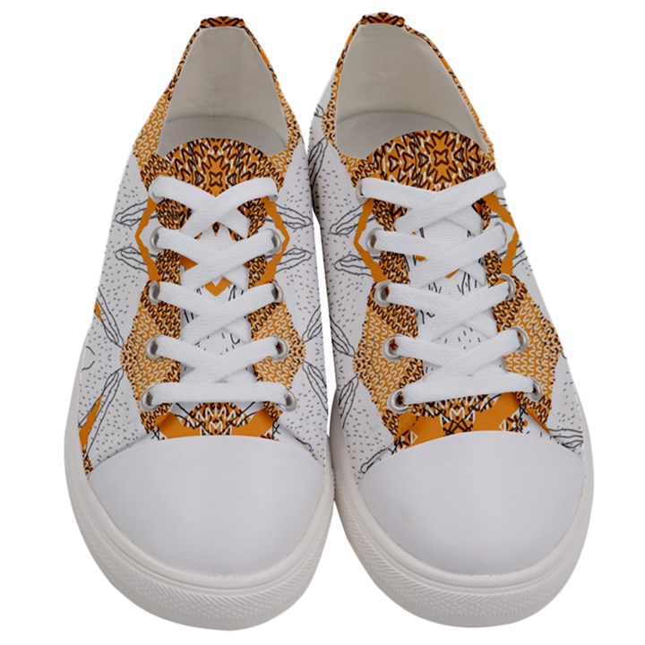 Abstract African Pattern Men s Low Top Canvas Sneakers