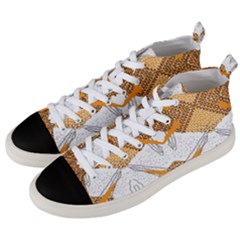 Abstract African Pattern Men s Mid-top Canvas Sneakers by gloriasanchez