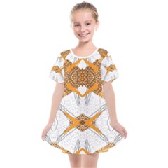 Abstract African Pattern Kids  Smock Dress by gloriasanchez