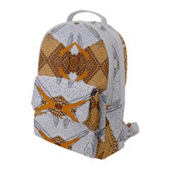 Abstract African Pattern Flap Pocket Backpack (large) by gloriasanchez