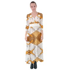 Abstract African Pattern Button Up Maxi Dress by gloriasanchez