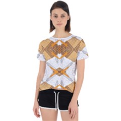 Abstract African Pattern Open Back Sport Tee by gloriasanchez