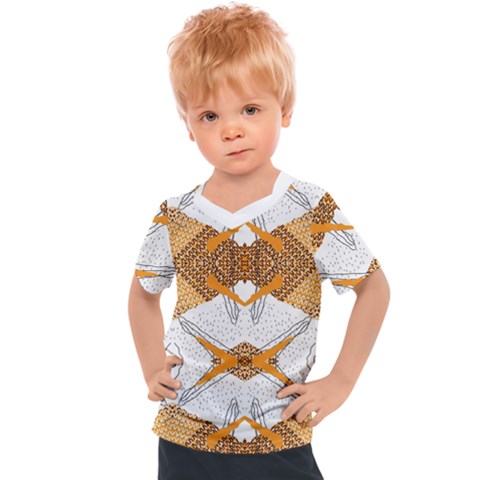 Abstract African Pattern Kids  Sports Tee by gloriasanchez