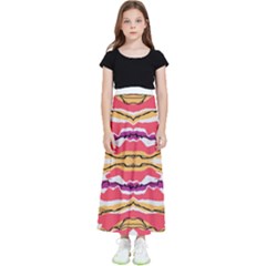 Earth Boho Print Kids  Flared Maxi Skirt