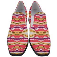 Earth Boho Print Women Slip On Heel Loafers by gloriasanchez