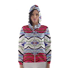 Bohemian Colorful Pattern B Women s Hooded Windbreaker