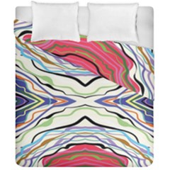 Bohemian Colorful Pattern B Duvet Cover Double Side (california King Size) by gloriasanchez