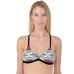 Bohemian Colorful Pattern B Reversible Tri Bikini Top by gloriasanchez