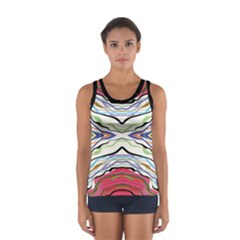 Bohemian Colorful Pattern B Sport Tank Top  by gloriasanchez