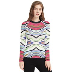 Bohemian Colorful Pattern B Women s Long Sleeve Rash Guard by gloriasanchez