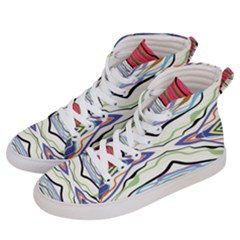 Bohemian Colorful Pattern B Women s Hi-top Skate Sneakers by gloriasanchez