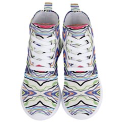 Bohemian Colorful Pattern B Women s Lightweight High Top Sneakers by gloriasanchez