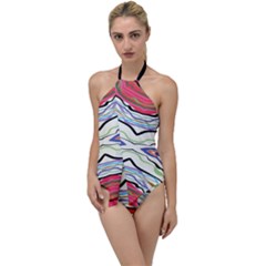 Bohemian Colorful Pattern B Go With The Flow One Piece Swimsuit by gloriasanchez