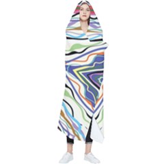 Bohemian Colorful Pattern B Wearable Blanket