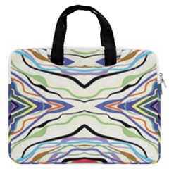 Bohemian Colorful Pattern B Macbook Pro Double Pocket Laptop Bag