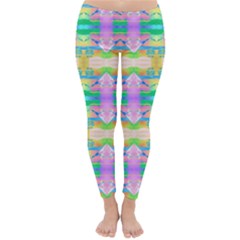 Colorful Neon Pattern  Classic Winter Leggings