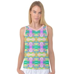 Colorful Neon Pattern  Women s Basketball Tank Top by gloriasanchez