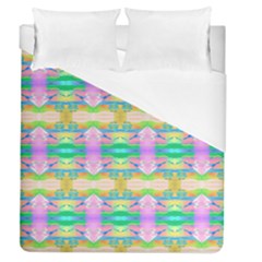 Colorful Neon Pattern  Duvet Cover (queen Size) by gloriasanchez