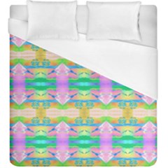 Colorful Neon Pattern  Duvet Cover (king Size) by gloriasanchez