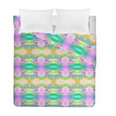 Colorful Neon Pattern  Duvet Cover Double Side (full/ Double Size) by gloriasanchez