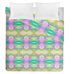 Colorful Neon Pattern  Duvet Cover Double Side (queen Size) by gloriasanchez