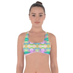 Colorful Neon Pattern  Got No Strings Sports Bra by gloriasanchez